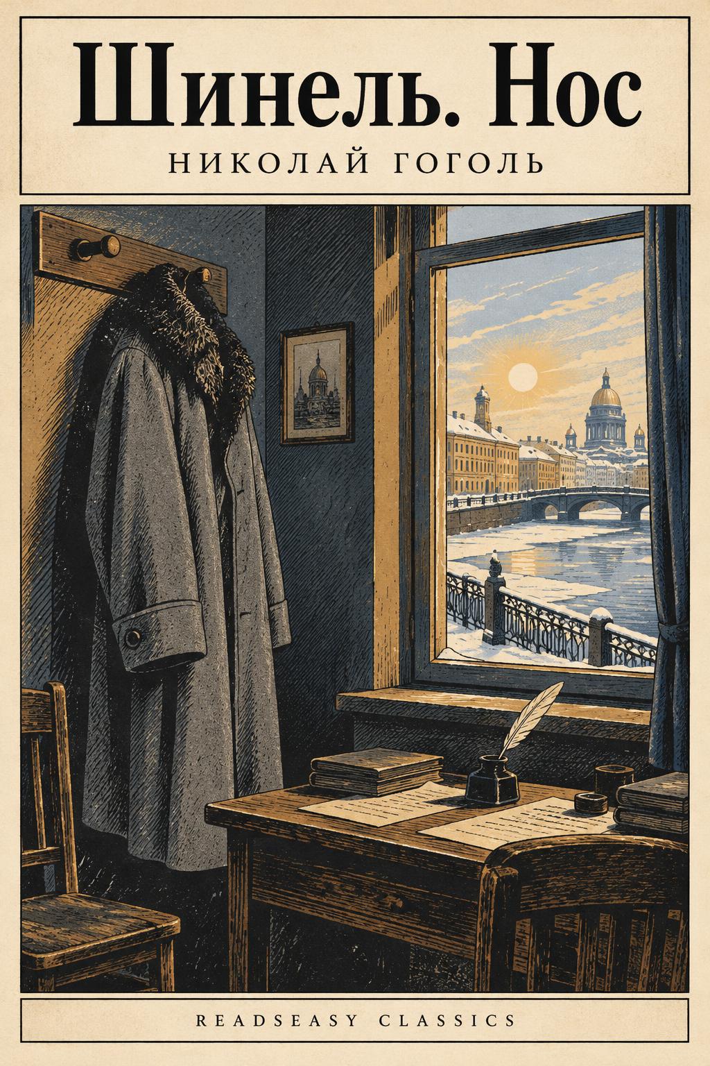 Cover of Шинель. Нос (B2 simplified edition)